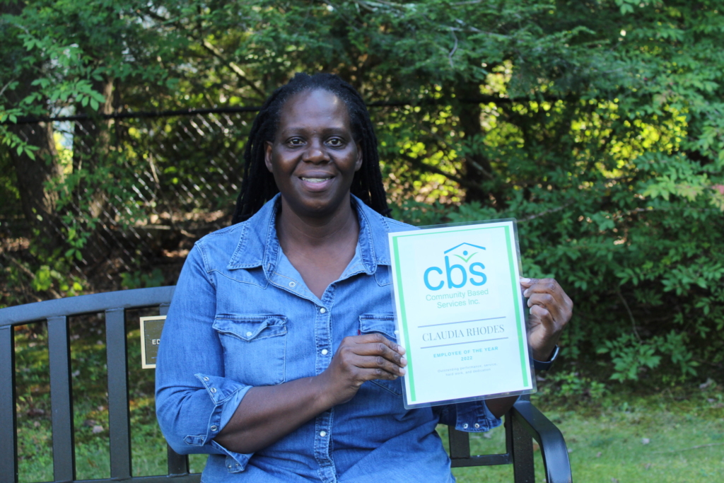 Community Based Services Employee of the Year Claudia Rhodes