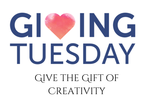 Giving Tuesday, Give the gift of Creativity with a pink hear