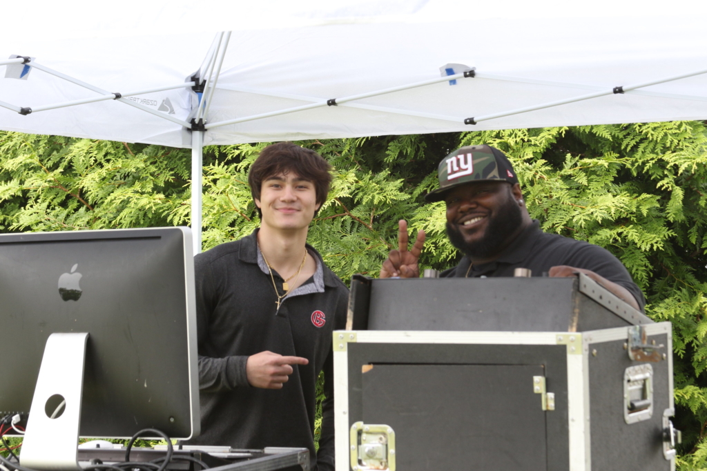 Two DJs from BG Entertainment provided music and games on the golf course.