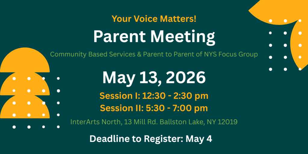 Parent focus group meeting on May 13, 2026